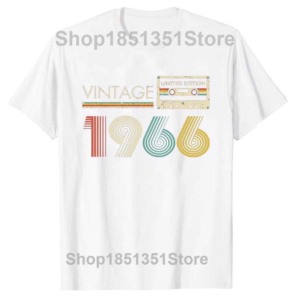 Cotton Tshirt Men Crew Neck Tops Legend Since 1966 Mens TShirt 58th Birthday PresentGift New T Shirts Black Tshirt