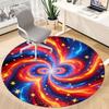 1pc Cosmic Swirl Office Round Rug, Carpet for Office, Gaming, Lightweight Round Floor Mat Yy260208021