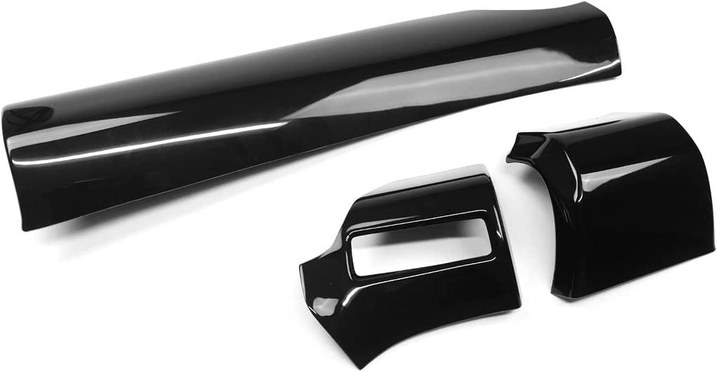 OKAYOHINN Black ABS Resin Instrument Panel Liner for Toyota Note Aura and Car Accessories 3-Piece E13, FE13, E-Power, (NE-ZKB)
