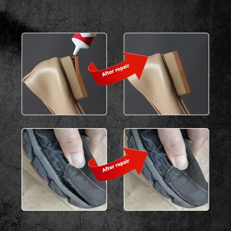 Strong Shoe Glue - Clear, Flexible, Waterproof, Quick Repair for Shoes
