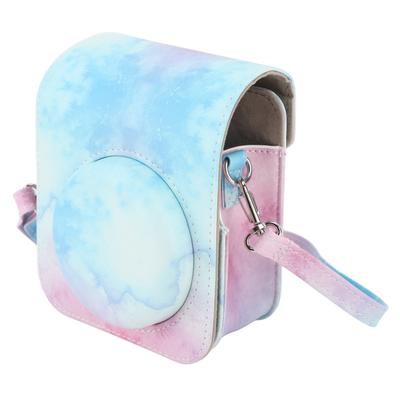 Geantă de protecție pentru mini cameră instantanee, husă PU pentru cameră cu curea de umăr ajustabilă pentru camera Fujifilm Instax Mini 12
