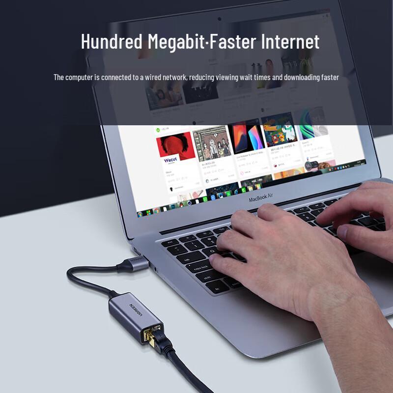 Ugreen USB 2.0 zu RJ45 100Mbps Ethernet-Adapter (CN-Version)