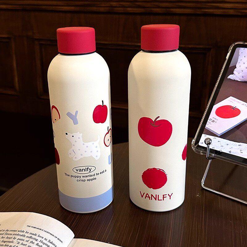 German Canim Kalse High-Looking, Large-Capacity Thermos Cup for Girls to Carry When Going Out, Portable Sports Direct-Drinking Water Cup