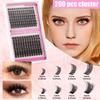 Diy Segmented Single Cluster Of False Eyelashes 10-16Mm Eyelashes C Curvature Dense Curl