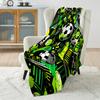 1PC Football Sports Art Blanket Warm Soft Luxury Gifts for Children Adults Suitable for Home Bed Sofa Travel Camping RV