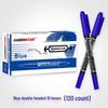 Compact Double-Ended Oil-Based Marker Pen Set - Black, Blue, Red Fine Liner, Quick-Drying & Fade-Resistant for Art & Painting