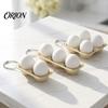 Office Fidget Toy 3D Printed Egg Clicker Toy, 2/3/4-Egg Tray for Bag Pendant Stress Relief, Portable Decompression Button with Bead Chain Adult