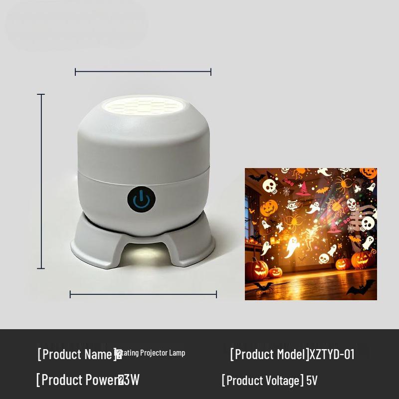 Popular LED Snowflake Projector Light - 16 Image Rotating Christmas & Halloween Laser Stage Projection