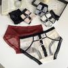 Ladies Summer Retro Romantic Sexy Lace Hollow Mesh Yarn Breathable Briefs