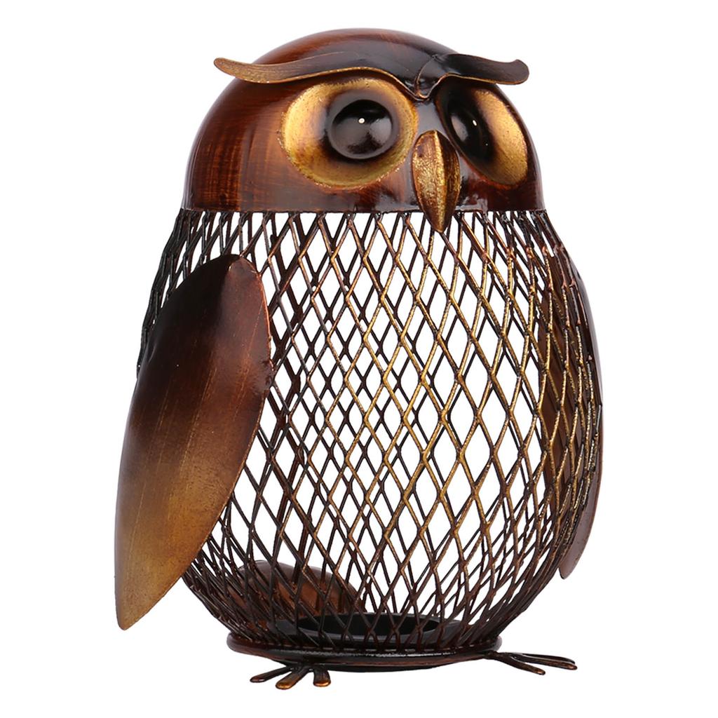 TOOARTS Owl Shaped Metal Box Home Furnishing Articles Crafting