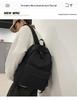 Large Capacity Simple Solid Color Backpack for Junior & High School Girls - New Korean Style, Versatile for College Students
