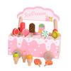 Children'S Wooden Playhouse Toy Ice Cream Cone Ice Cream Trolley Wooden Parent-Child Play Interactive Gift