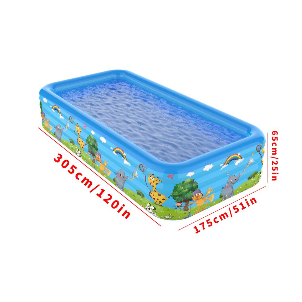 Outdoor Large   ProtectionPVCInflatable Swimming Pool Adult Swimming Pool Household Outdoor Courtyard Paddling Pool