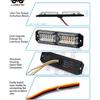 LUMENIX Grille Strobe Light Kits for Trucks, 12-LED Surface Mount Ultra Slim Emergency Hazard Warning Lights Head for Construction Vehicles Cars -