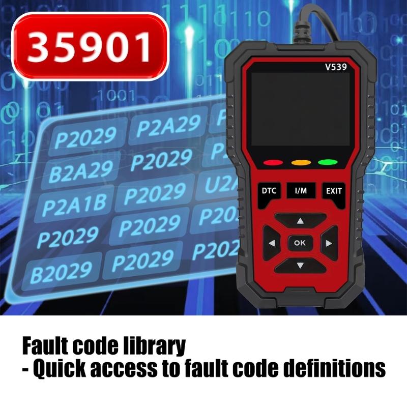 Advanced Automotive Diagnostic Unit Reads Error Indicators Monitors Dynamic Particulars Checks Battery Condition