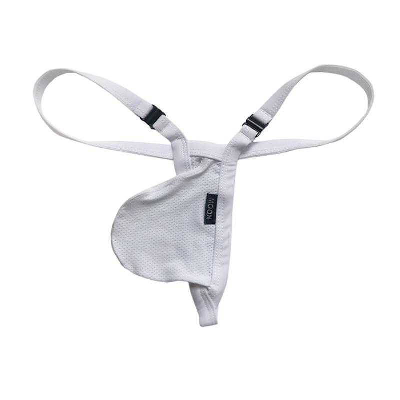 Nylon G-String Men Sexy Penis Pouch Underwear T-Back Thongs Male Bulge Pouch Underpants Soft Lingerie Man Breathable Panties