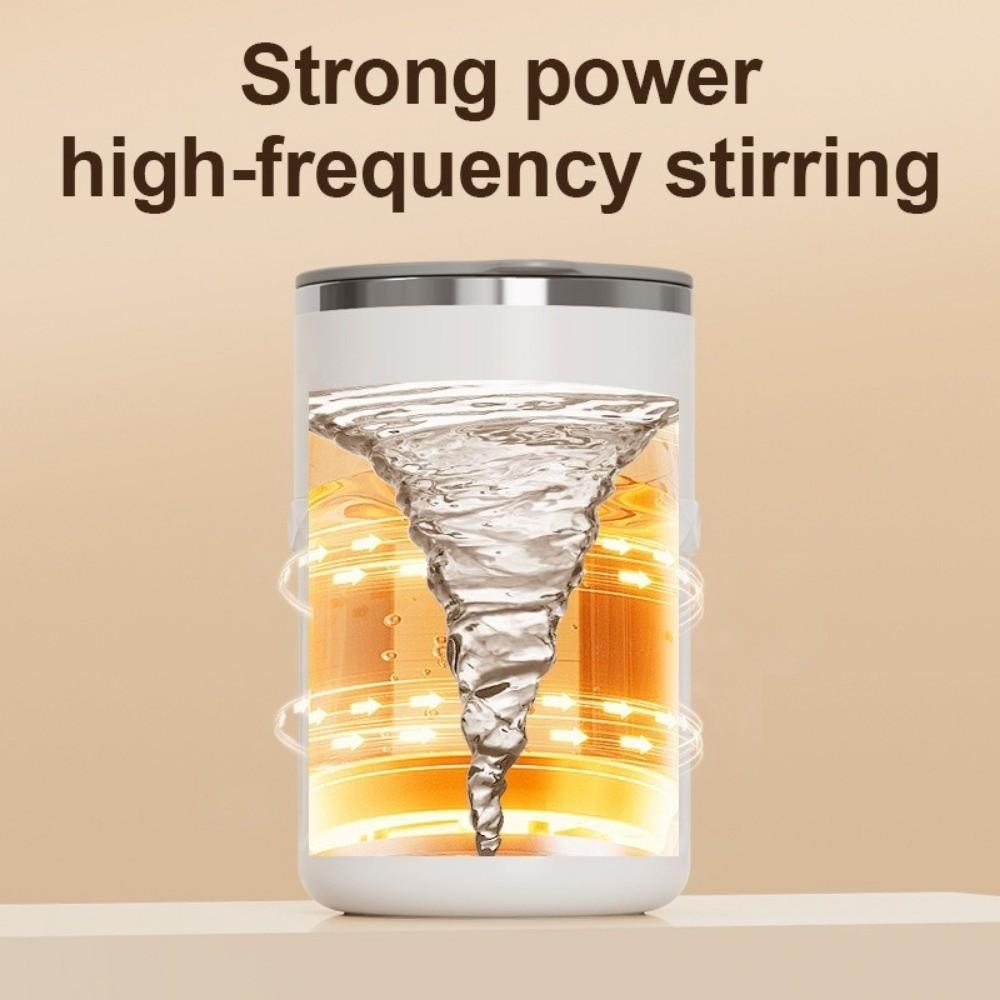 Rechargeable Automatic Mixer Cup Temperature Display Electric Coffee Mug Food-Safe Use