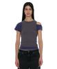 PARTIMENTO WOMEN Pwc (Set) Asymmetrical Double Layered Top_Purple