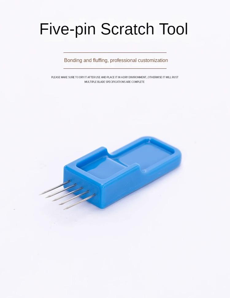 Pottery Tools, Clay Blanks, Hair Brushing, Adhesive Texture Brushing, Five Legged Needle Scratching,Clay Sculpture Shaping Tools