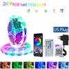24V Led Lights for Room Music Sync RGB Led Strip Lights 10m 20m 30m 40m Flexible Ribbon for Room Bedroom Decor TV Backlights