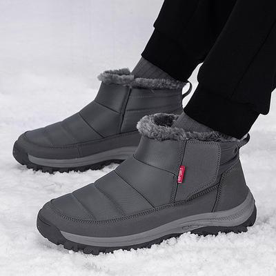 Autumn and Winter Popular Large Size 47 Elderly Cotton Shoes Men and Women Velvet Warm Mother Shoes Soft Sole Elderly Grandma Shoes Snow Boots