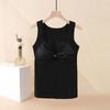 Autumn Winter New Lace Bra Women's Tank Top Integrated Heat-Resisting Plush Thickened and Traceless Warm Underwear Sleeveless