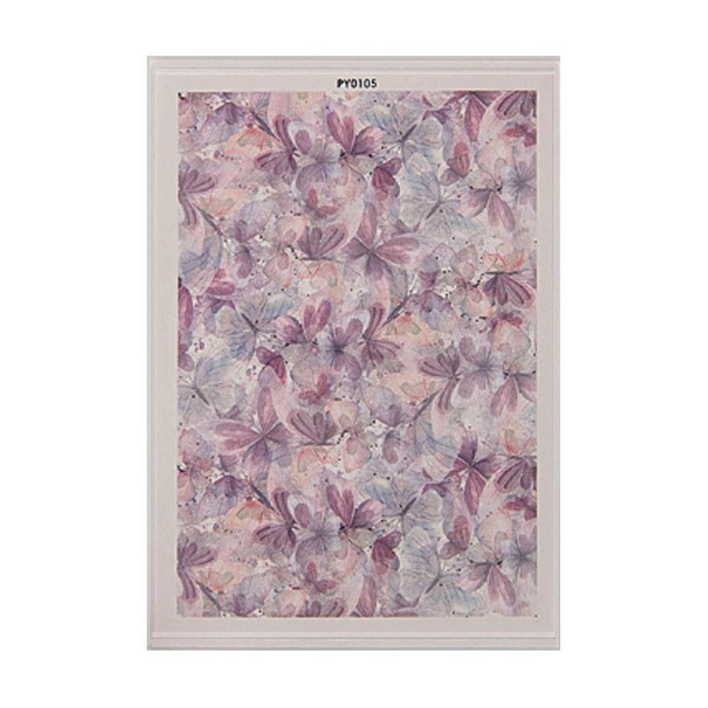 Водорастворимая керамика окрашенная переводная бумага узор бабочки акварель керамика наклейки деколь бумага одноразовая