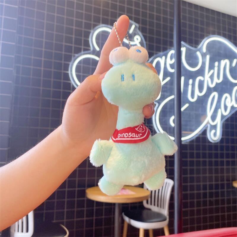 

Dinosaur Plush Keychain With Large Eyes For Kids And Collectors світло-синій колір