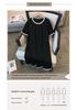 Plus Size Slimming Mid-Length Loose Dress for Women - Round Neck, Sizes 200/300/350 Jin, Style 7117