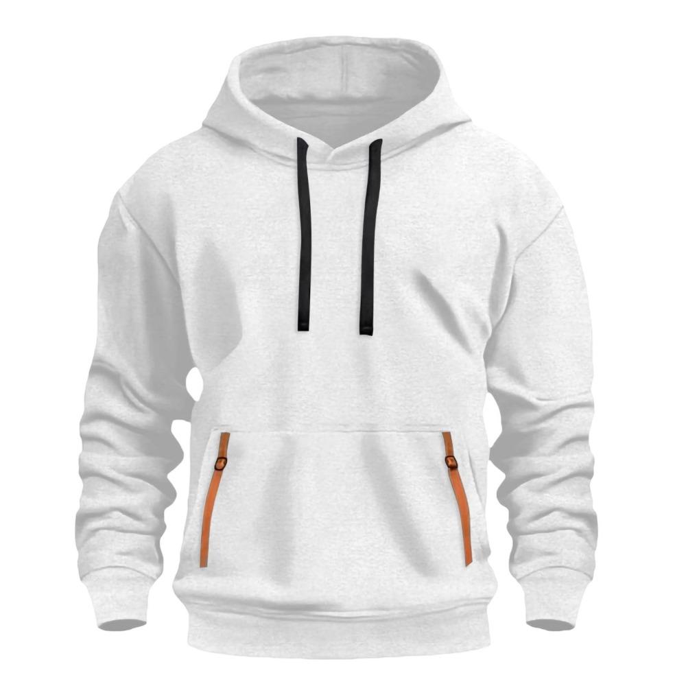 New Men's Ribbon Sweatshirt Sportswear Y2K Zipper Sweatshirt Fleece Hooded Casual Sweatshirt Fashion Innovation Trend