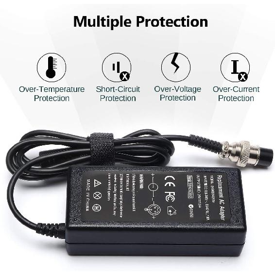 24V Scooter Battery Charger Compatible For Razor MX350 E300 E150 E175 E100 E200 E200S E300S E125 E500 PR200 E225S E325S MX400 ZR350 Dirt Bike, Pocket