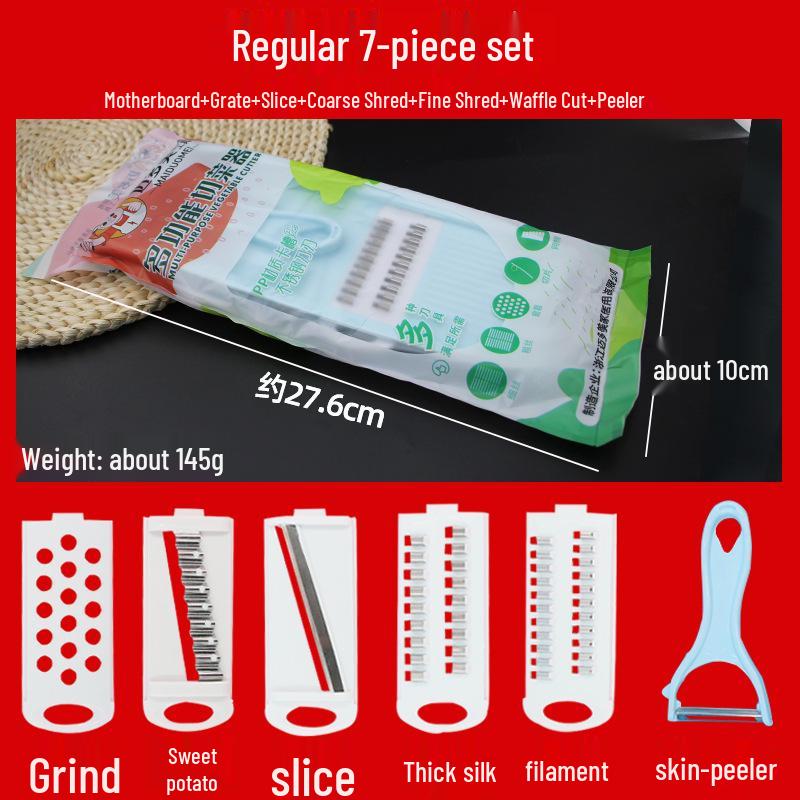 Stainless Steel Multifunctional Vegetable Cutter & Grater with Potato Peeler
