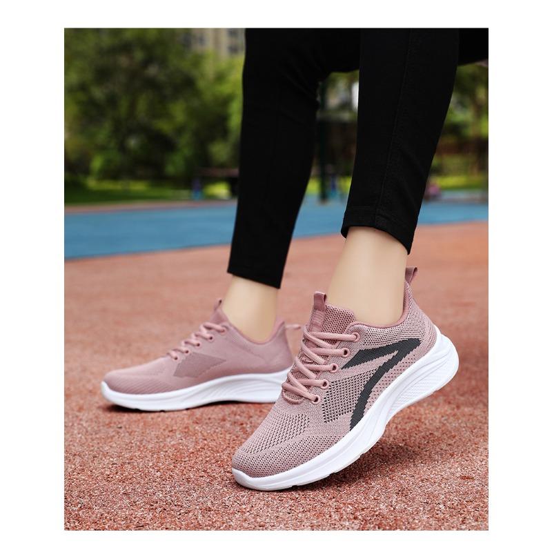 Women's Breathable Knit Casual Running Shoes, Soft-Soled Comfortable Senior Leisure Footwear.