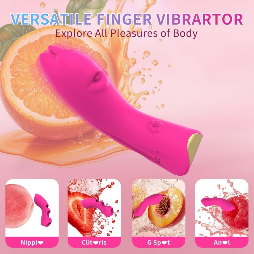 Cat Finger Vibrator 10 Speeds Vibrating Finger Sex Toy for Women,G-Spot & Clitoral Stimulator,Mini Vibrator Portable Couples Sex Toys,Adult Sex Toys