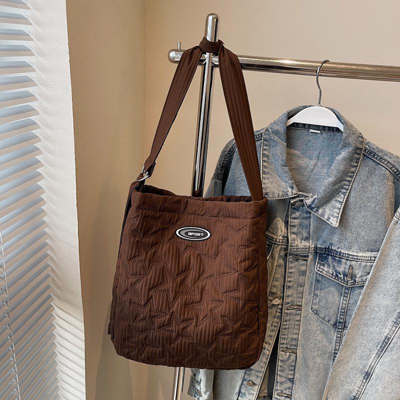 Женская сумка кроссбоди через плечо - Однотонная, Мягкая кожа, Модная текстура, Сумка подмышку