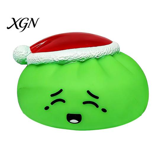 Stress Reduction Gadget Cartoon Expression Dumpling Squeeze Toy Santa Hat Steamed Bun Fidget Ball Relief Dough Relaxation Decompression Tool Kids