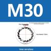 304 Stainless Steel Serrated Lock Washer with Anti-slip Teeth.