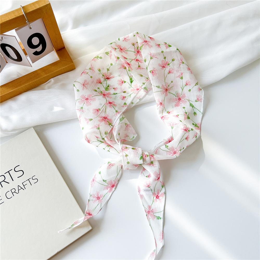 

Декоративный простой шелковый шарф с текстурой, женский новый стиль, весна-осень-лето, модный универсальный платок для работы 25*118cm