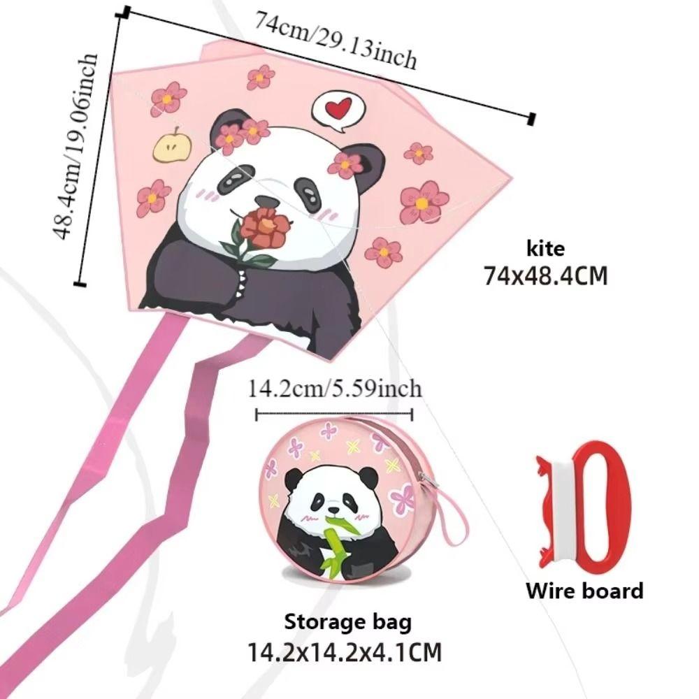 Rabbit Children Sports Kites Panda Spring Outing Pocket Kite Cartoon Children Kite Beginner Use