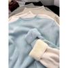 Autumn Winter Half High Collar Velvet Warm Vantage T-shirt Women Long Sleeve All-match Bottomed Sweater