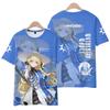 Games Wuthering Waves Galbrenr 3D Print T-Shirts Streetwear Men Fashion Oversized O-Neck Short Sleeved