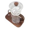 Lazy Tea Maker Tea Set Clear Glass Lazy Kungfu Tea Pot Set for Magnetic Water Flowing