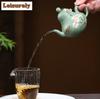 181ml Creative Yixing Purple Clay Teapots Handmade Siting Pot Raw Ore Bean Green Sand Mud Kettle Zisha Tea Set Ornaments Gifts