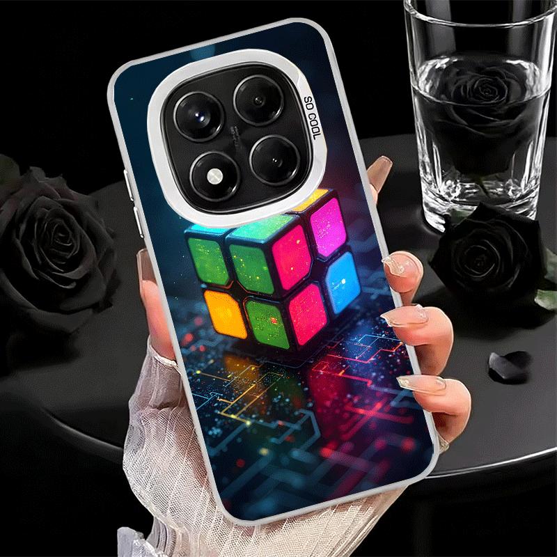 Rubik Cube Formula Spoofs Math Soft Phone Case for Xiaomi Redmi Note 13 14 15 Pro Plus 12S 12 11S 11 11T 10S 10 Shockproof Cover