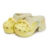 Crocs Siren Clog 811 Made Lemon Micro Sugar Special Shoe Box Lemon Vitality Playful Graffiti Hole Shoes Unisex Same Beige Green