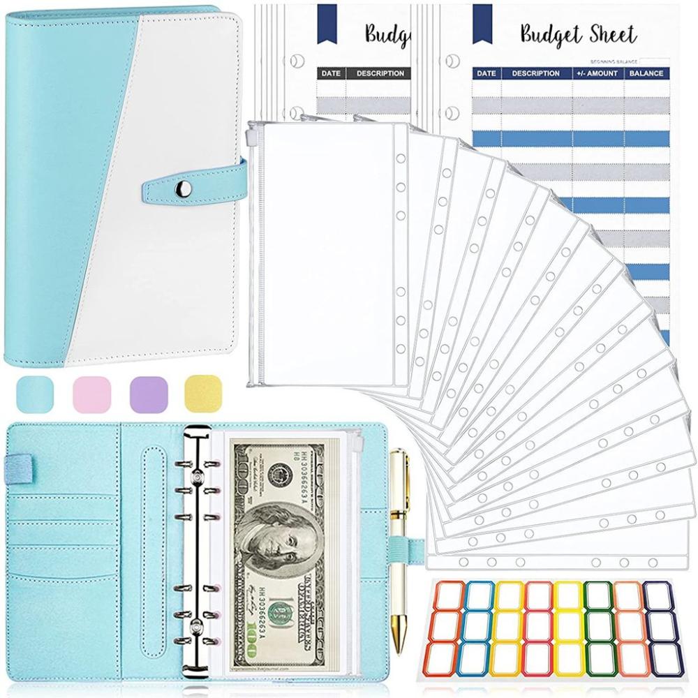 for Money Saving Notebook Gifts A6 Budget Binder Envelope Wallet Cash Storage Books Cash Envelopes
