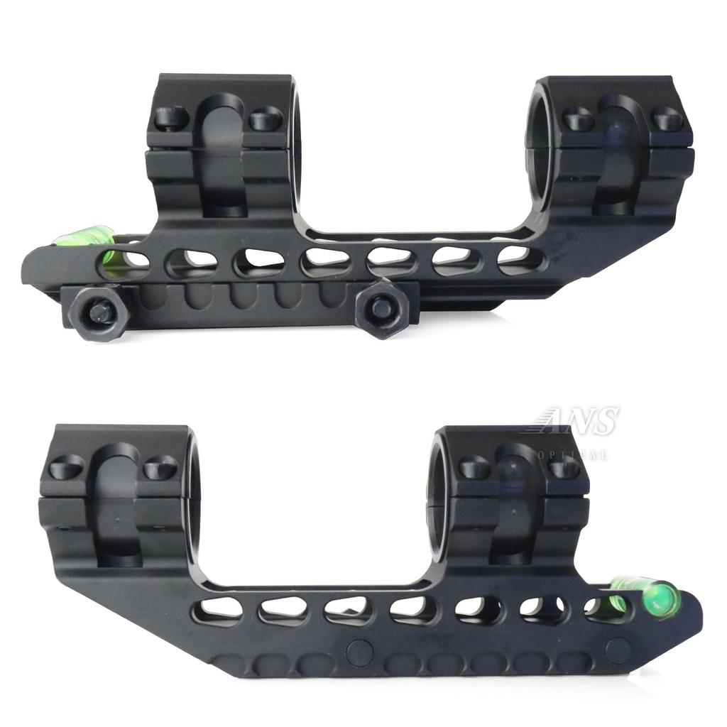 ANS optical 25.4/30mm Long One-Piece Mount with Indicator and Level (Black) Rifle Scope Mount for Airsoft