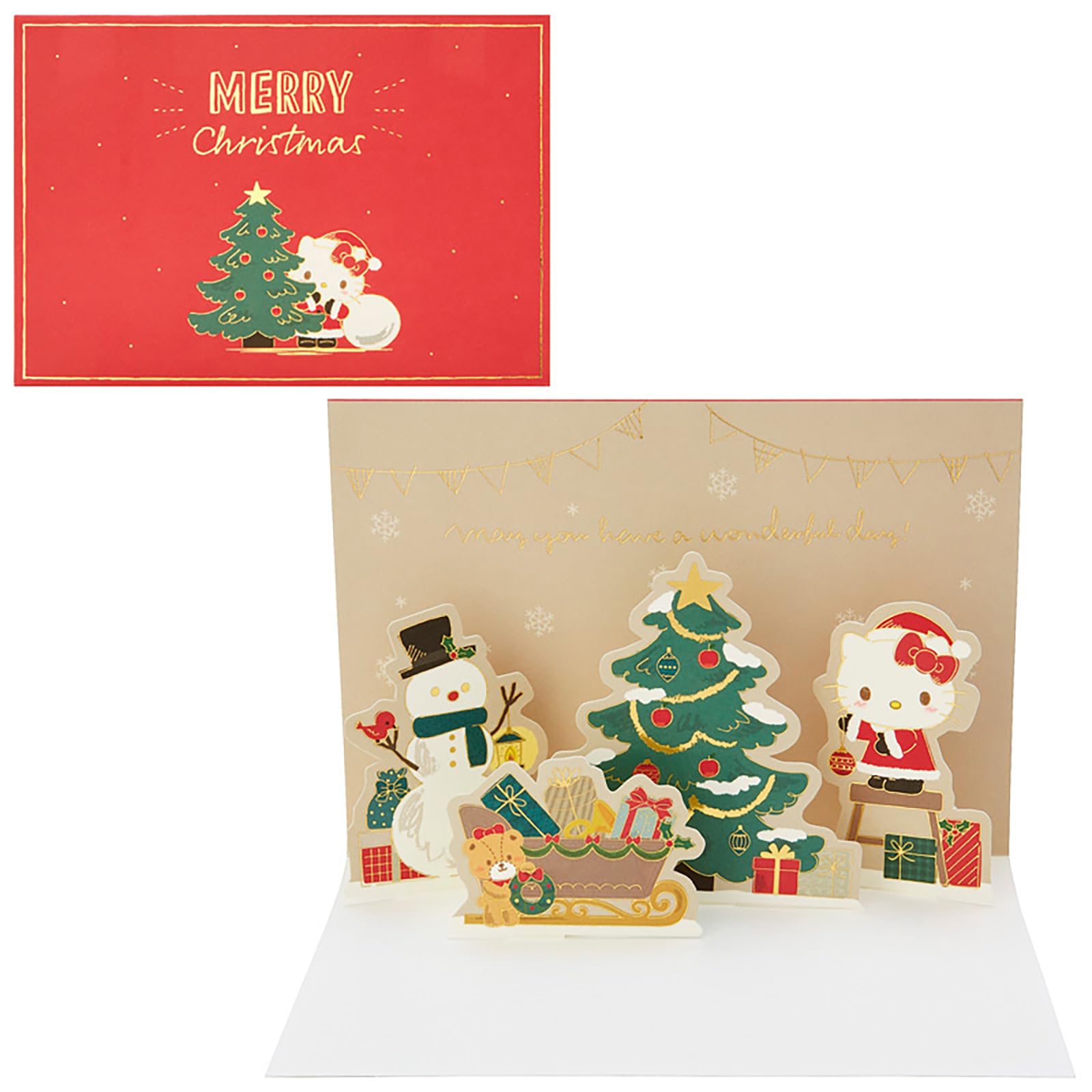 

Sanrio Christmas Message Hello Kitty Tree Decoration Greeting Ships JX SANRIO 525197 Card, Card, Card, Overseas, 63-3,