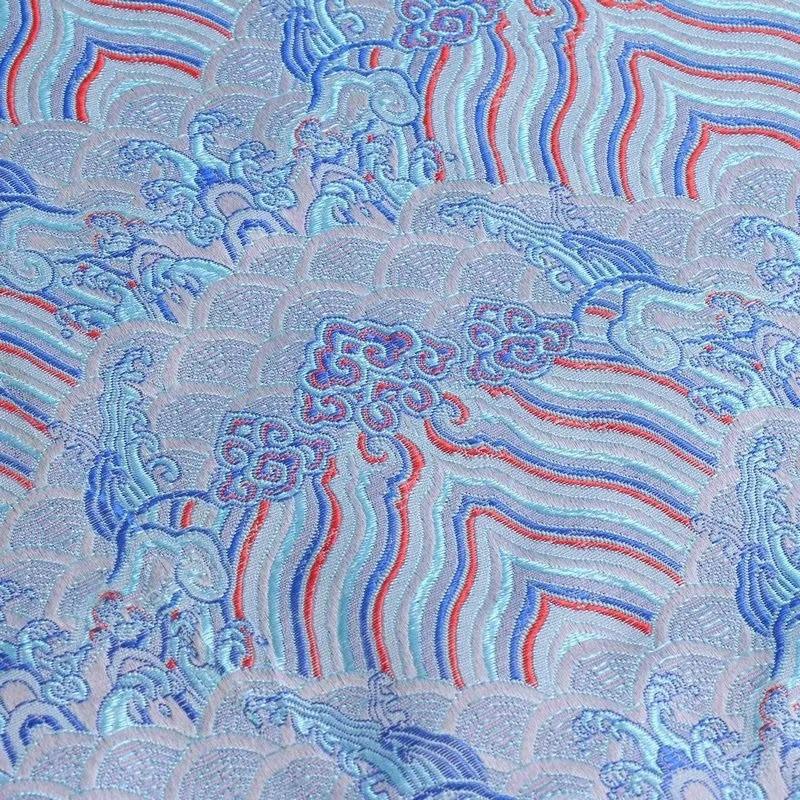 Ancient Style Silk Satin Fabric for Traditional Chinese Tang Suit Cheongsam Embroidered Hanfu Material Handcraft Packaging Cloth