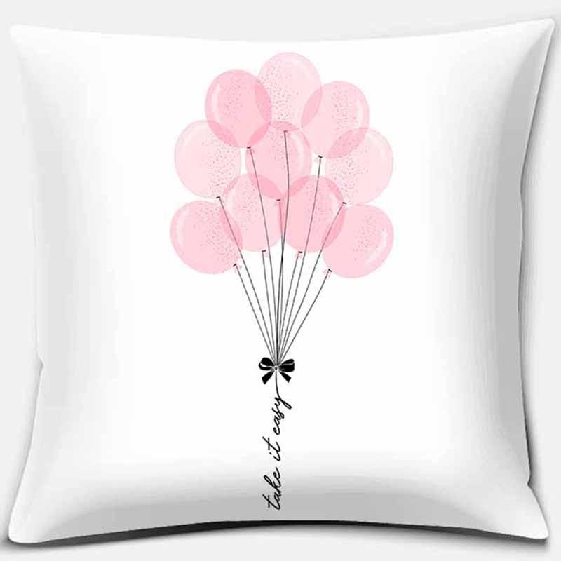 Pink Series Printed Pillowcase Home Decor Car Sofa Cushion Cover